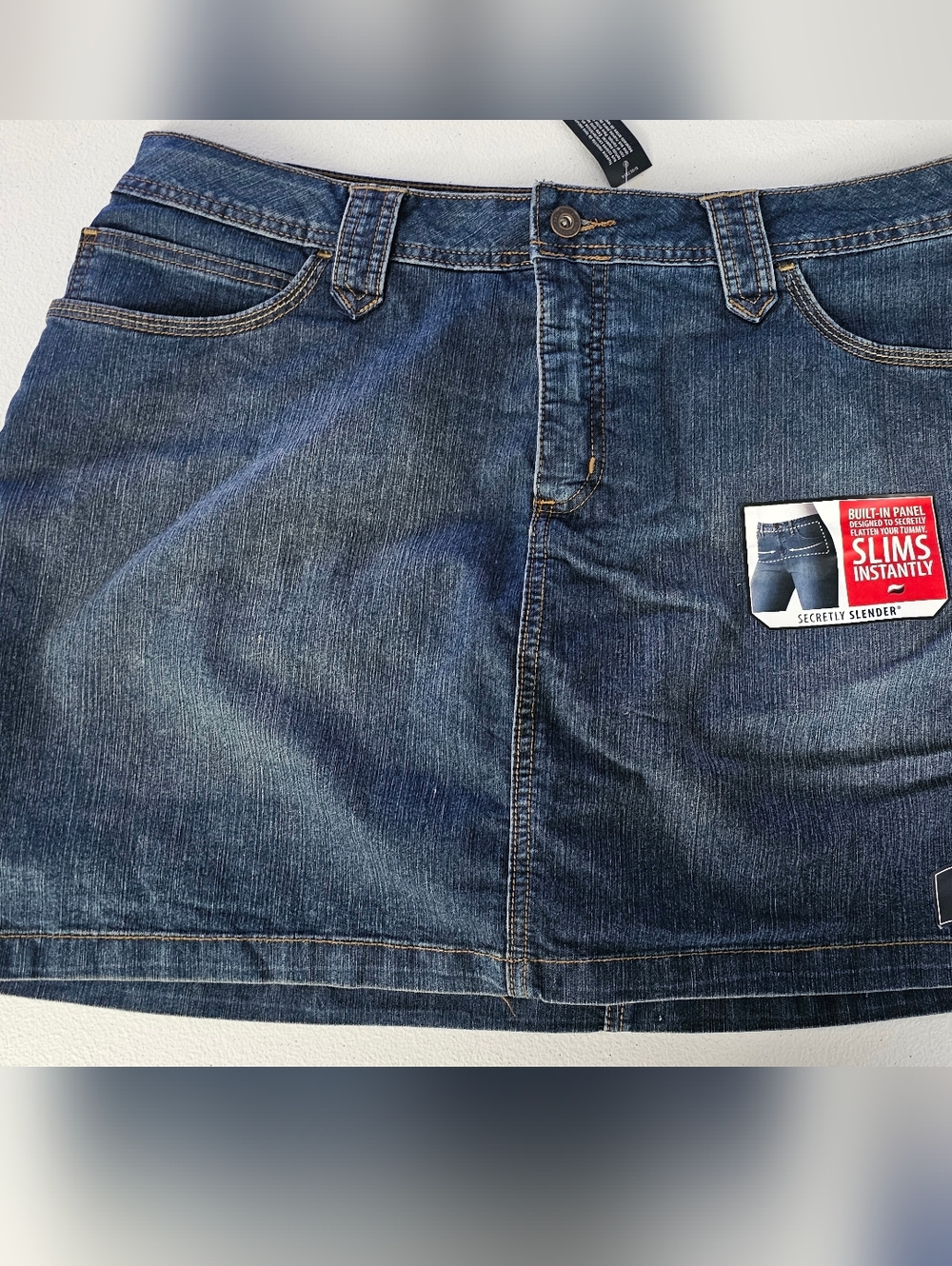 St. John's Bay Dark Blue Denim  Skort